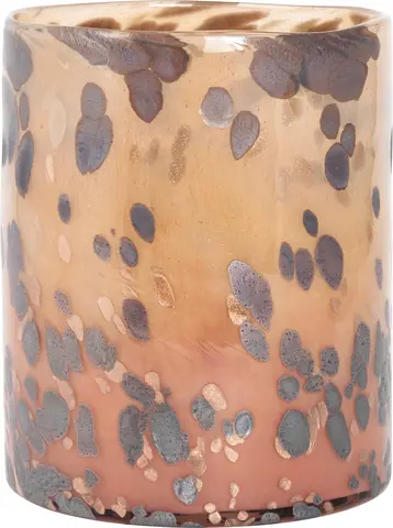Lama vase leopard glass &#216;20 Brun