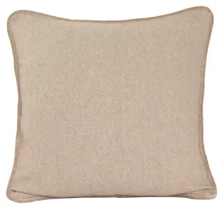 Lama putetrekk fiskeben fl&#248;yel kant 50x50 Beige