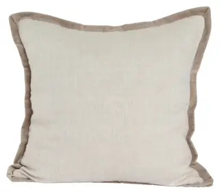 Lama putetrekk lin med fl&#248;yels flap 50x50 Beige