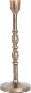 Lama lysestake metall H30 Messing, rund fot