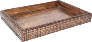 Lama Leuven brett rutem&#248;nster 45x32 Brun