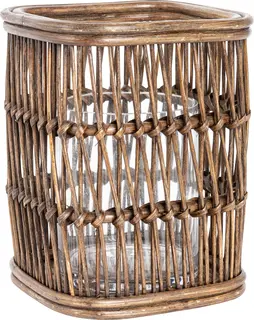 Lama rattan lykt liten 18x18x24