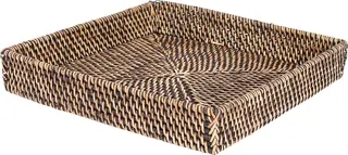 Lama brett rattan 30x30 Brun