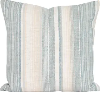 Lama putetrekk multistripet 50x50 Azurblå