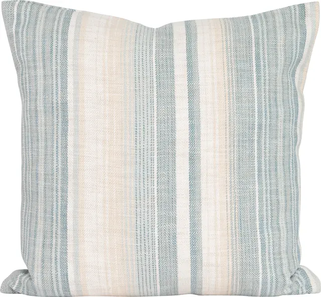 Lama putetrekk multistripet 50x50 Azurblå 