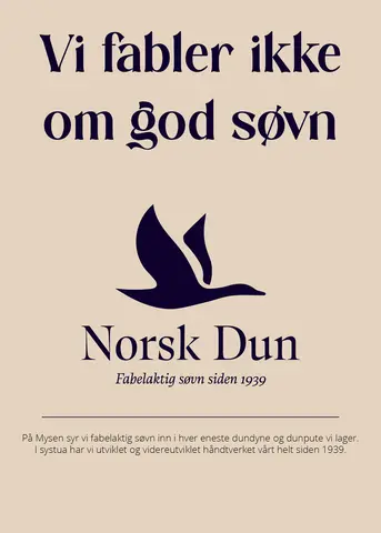 Plakat NO 50x70 Vi fabler ikke om god s&#248;vn