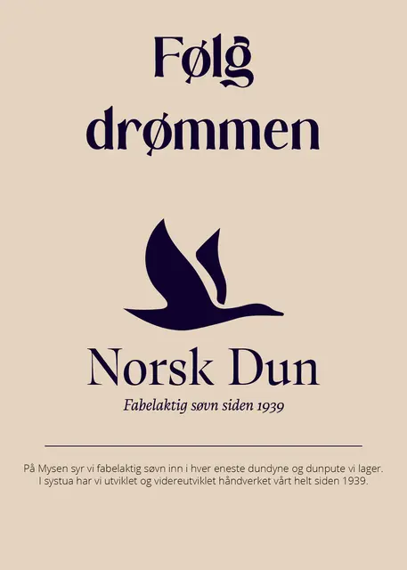 Plakat NO 50x70 Følg drømmen 