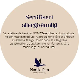 Vippetass NO &#216;13 Sertifisert allergivennlig