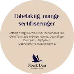 Vippetass NO &#216;13 Fabelaktig mange sertifiseringer