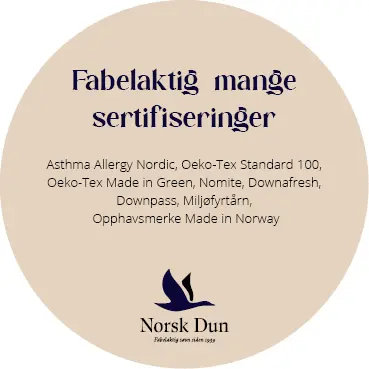 Vippetass NO Ø13 Fabelaktig mange sertifiseringer 