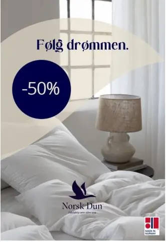 Plakat NO 50x70 Følg drømmen med salgsinsentiv - 50%