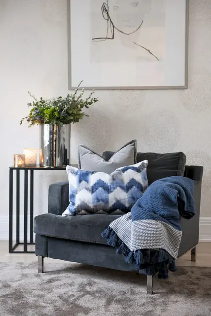 Rebell Messina putetrekk 40x60 Classic blue 