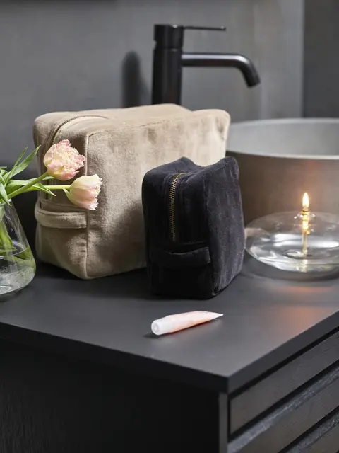 Melior toalettmappe Liten Sort 